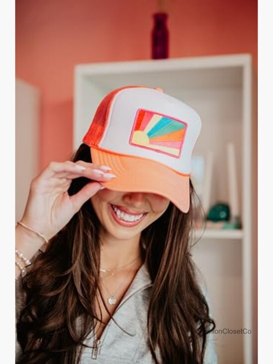 Foam Trucker Hat with Adjustable Snapback - Embroidered Mesh  display picture 2